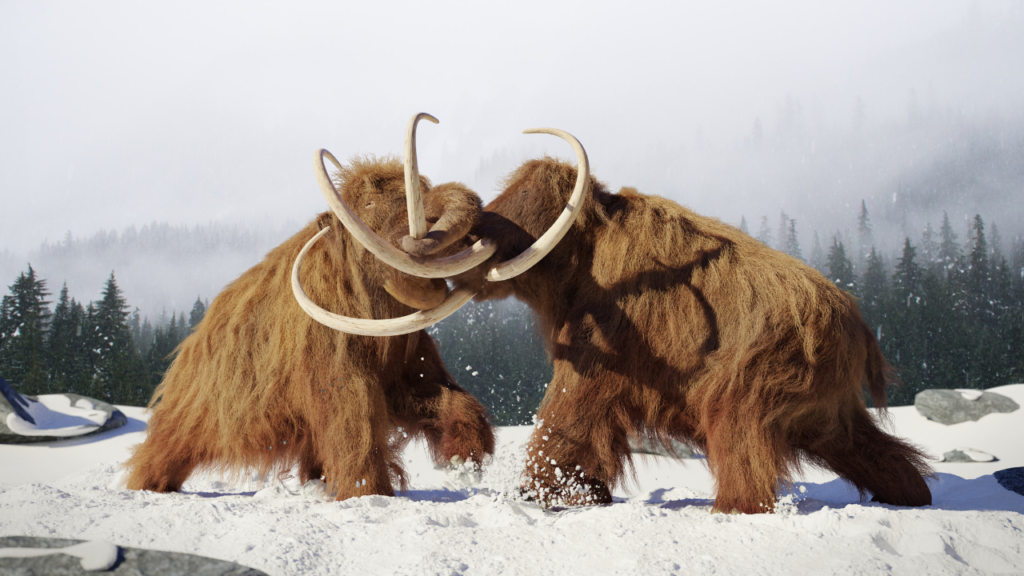 Mammoths in Ice Age Mammoths in Ice Age.