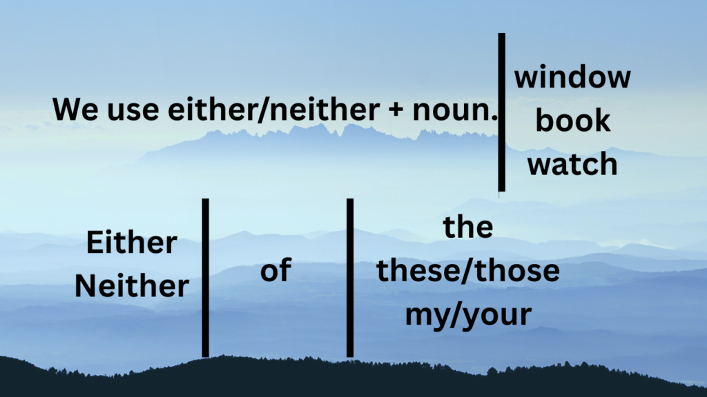 use of either and neither Use of either and neither