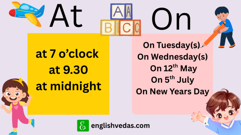 at on in