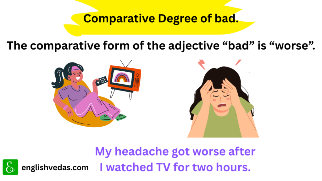 Comparative Degree of bad