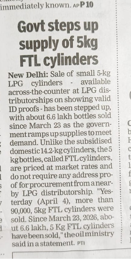Newspaper Cutting analysis from The Times of India 6th April 2026 Present Perfect Passive
