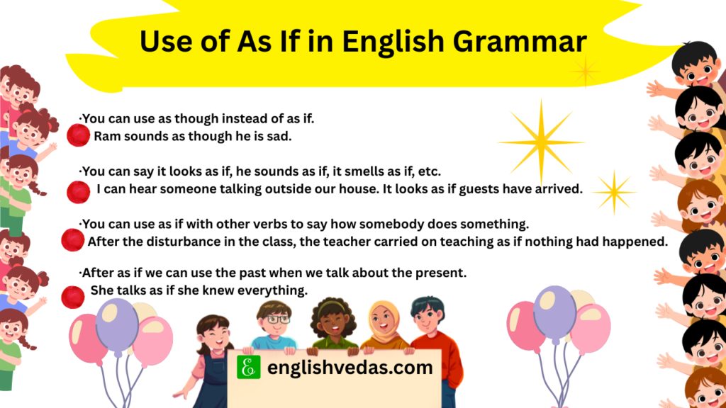 Use of As If in English Grammar