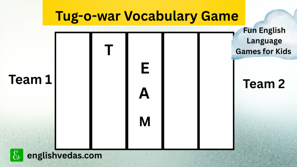 Tug o War Vocabulary Game English Language Games for Kids 