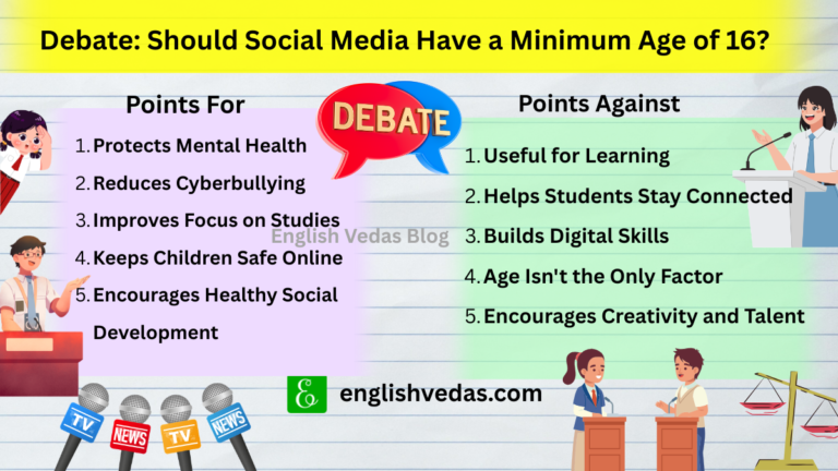 Should Social Media Have a Minimum Age of 16 Debate