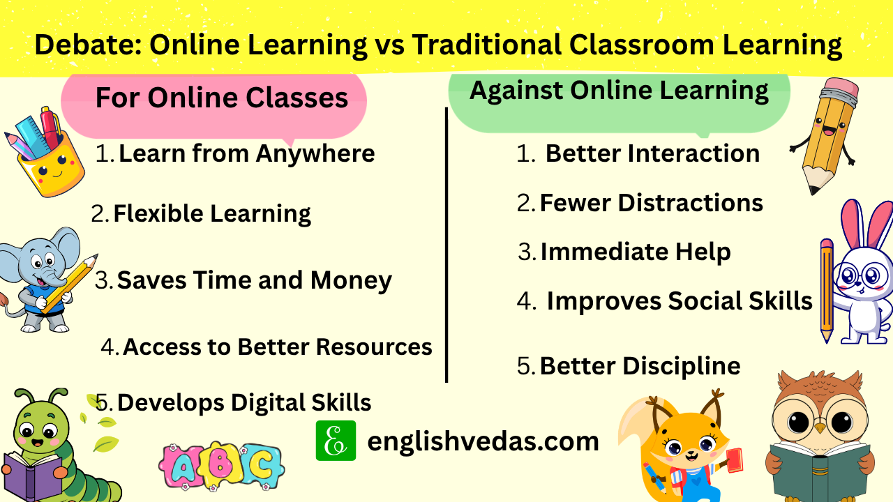 Debate Online Learning vs Traditional Classroom Learning